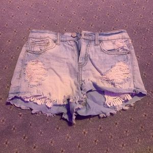 kids denim shorts